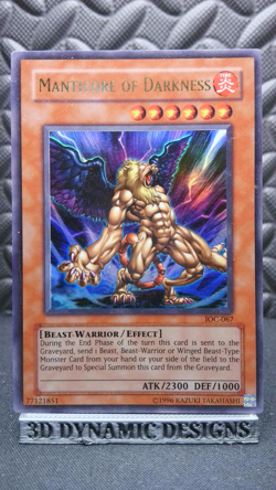 | Yugioh Manticore of Darkness IOC-067 Ultra Rare Invasion Of Chaos NM- 🔥 | - Image 1