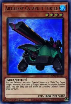 Yugioh! Artillery Catapult Turtle - ROTD-EN003 - Ultra Rare - 1st Edition Near M - Image 1
