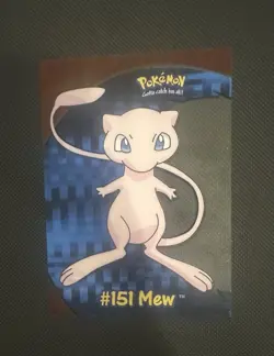 2000 TOPPS POKEMON TV ANIMATION CLEAR CARDS MEW #PC 7 - Image 1