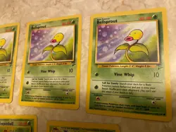 Lot (5) Bellsprout Weepinbell VTG 90s Pokemon cards TCG Basic Series Two 2 GC - Image 2