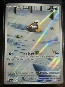 Pokemon TCG Snorunt 188/182 Illustration Rare Sv04: Paradox Rift Holo Card - Image 1