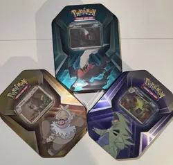 Pokemon Cards TCG Darkai, Tyranitar, Slaking Triple Whammy Tin Factory Sealed - Image 1