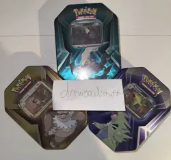 Pokemon Cards TCG Darkai, Tyranitar, Slaking Triple Whammy Tin Factory Sealed - Image 2