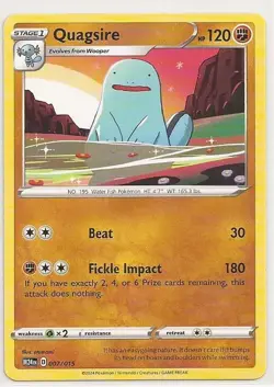 Quagsire 007/015 McDonald's Promos 2024 Pokemon Card NM - Image 1