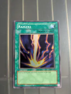 Yu-Gi-Oh! - Raigeki - Super Rare - LOB-053 - Magic Card - Image 1