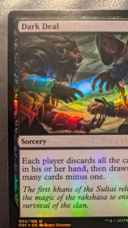 dark deal foil magic card, fate reforged (FRF) - Image 1