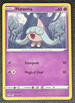 2024 Pokemon Hatenna #5/15 McDonalds Dragon Discovery Trading Card Game TCG - Image 1
