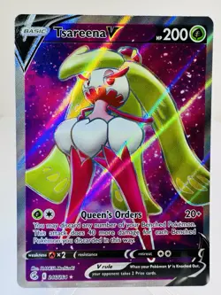 Tsareena V 246/264 Fusion Strike Full Art Ultra Rare Holo Pokemon TCG Card NM/M - Image 2