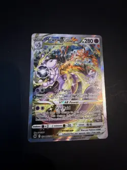 Pokemon Mewtwo VSTAR GG44/GG70 Crown Zenith: Galarian Gallery Holo Card TCG - Image 1