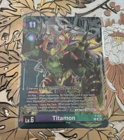 Digimon Card Game Titamon P-209 Box Topper BT23 Hackers Slumber - Image 1