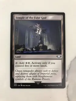 Temple of the False God MTG Magic the Gathering Card NM Near Mint Warhammer 40K - Image 1
