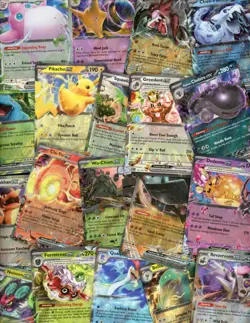 100x Pokemon Card Lot 2x Ultra Rare V/GX/EX Authentic Trading Cards + Holo Rares - Image 1
