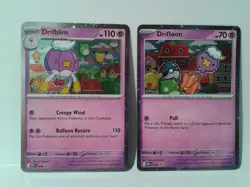 Pokemon Mega Evolutions Drifloon & Drifblim promo cards NM (2 cards) - Image 1
