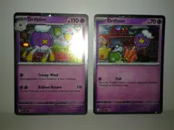 Pokemon Mega Evolutions Drifloon & Drifblim promo cards NM (2 cards) - Image 2