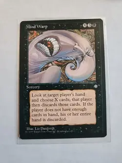 Mind Warp - Ice Age - MTG Magic - Uncommon - Black Sorcery - Image 1
