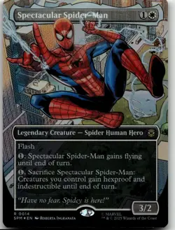 MTG: Spectacular Spider-Man (Borderless) - Marvel's Spider-Man #14 R Foil NM - Image 1