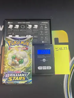 22.22g VERY HEAVY Brilliant Stars Pokemon Sealed Booster Pack New - Image 1