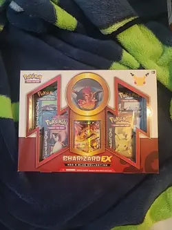 Pokemon TCG Charizard EX Red & Blue Collection Box 20th Anniversary Generations - Image 1