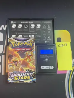 22.18g VERY HEAVY Brilliant Stars Pokemon Sealed Booster Pack New - Image 1