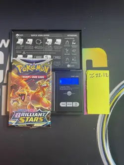 22.12g VERY HEAVY Brilliant Stars Pokemon Sealed Booster Pack New - Image 1