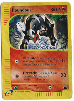 Pokemon Skyridge Houndour Reverse Holo 66/144 NM - Image 2