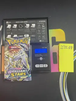 22.08g VERY HEAVY Brilliant Stars Pokemon Sealed Booster Pack New - Image 1