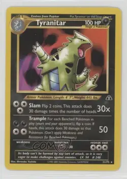 Tyranitar Pokemon Neo Discovery #31 2001 - Image 1