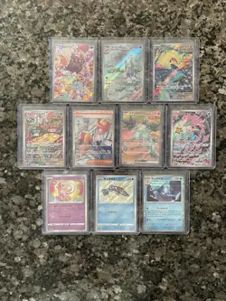 Pokemon TCG Japanese- Lot of 10 Singles Incl 1 SAR, 1 SR, 5 AR, 1 S & 2 R! - Image 1