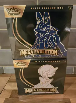 2x Pokemon TCG Mega Evolutions Elite Trainer Box ETB - Pair - In Hand - Image 1