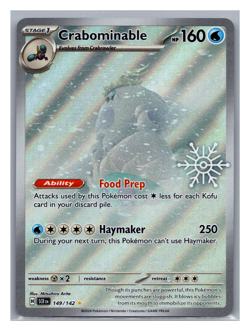 2024 Stellar Crown #149/142 Crabominable Secret Rare Holo Pokemon - Image 1