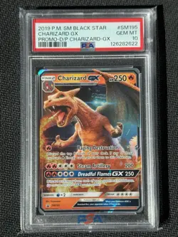 2019 POKEMON SM BLACK STAR PROMO #SM195 CHARIZARD GX PSA 10 - Image 3