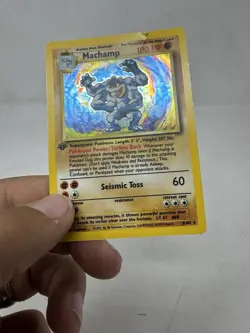 Pokemon TCG Machamp 8/102 Holo 1st Edition Base Set HP - Image 2