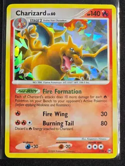 Charizard LV.60 1/99 (Cracked Ice Holo Rare) Platinum Arceus Damaged - Image 1