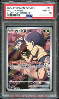 Pokemon Twilight Masquerade Poltchageist 171 PSA 10 - Image 1