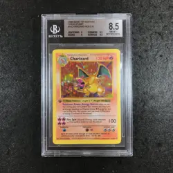 Charizard 1st Edition Shadowless Holo 1999 Pokemon Base Set BGS 8.5 NM MT+ - Image 1