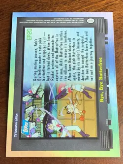 2000 Topps Pokemon TV #EP20 Bye, Bye Butterfree (B) Silver Foil - Image 2