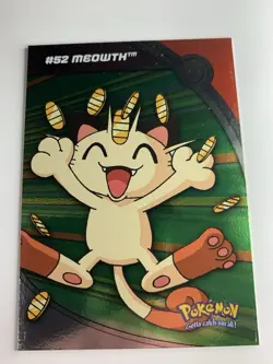 2000 Topps Pokemon TV #HV9 Meowth #52 (B) Foil Series 3 FREE COMBINED SHIP - Image 1