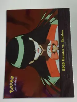 2000 Topps Pokemon TV #EP23 Haunter vs. Kadabra (B) Silver Foil - Image 1