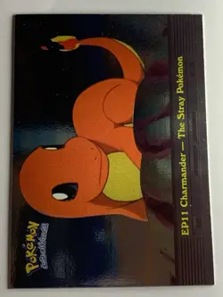 2000 Topps Pokemon TV #EP11 Charmander - The Stray Pokemon Silver Foil - Image 1