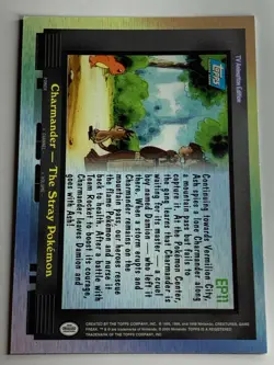2000 Topps Pokemon TV #EP11 Charmander - The Stray Pokemon Silver Foil - Image 2