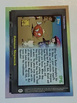2000 Topps Pokemon TV #EP16 Pokemon Shipwreck (C) Silver Foil - Image 2