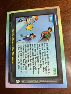 2000 Topps Pokemon TV #EP15 Battle Aboard the St. Anne B Silver Foil - Image 2