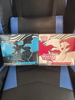 Pokemon Black Bolt and White Flare ETB Elite Trainer Box Set of 2 Sealed - Image 1