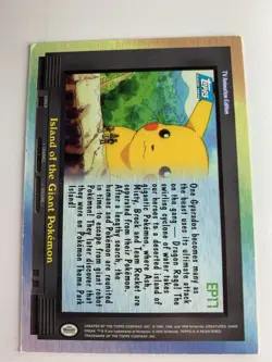 2000 Topps Pokemon TV #EP17 Island of the Giant Pokemon Foil FREE COMBINED SHIP - Image 2