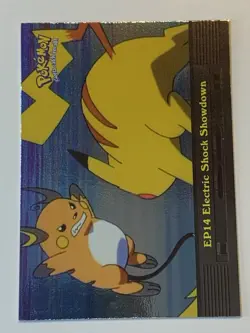 2000 Topps Pokemon TV #EP14 Electric Shock Showdown Silver Foil (B) - Image 1