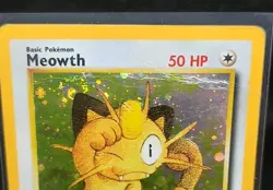 POKEMON TCG - Meowth - 10 - Gameboy Promo Black Star Promo - Crease - Image 2
