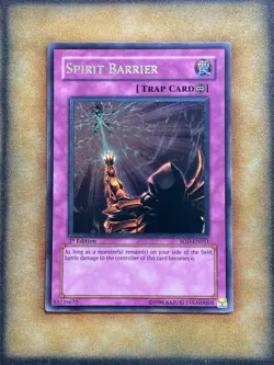 Yugioh Spirit Barrier SOD-EN051 Ultimate Rare 1st Ed LP - Image 1