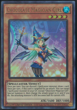Yu-Gi-Oh! Chocolate Magician Girl (NM) Limited Edition Ultra Rare LART-EN046 - Image 1