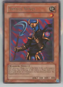 Yu-Gi-Oh The Legend of Blue Eyes White Dragon Armed Ninja #LOB-106 NM or Better - Image 1