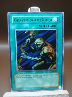 LP Yugioh Gravedigger Ghoul Rare LOB-065 Vintage - Image 1